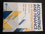 Accounting & Finance an Introduction, Ophalen of Verzenden, Zo goed als nieuw, Accountancy en Administratie
