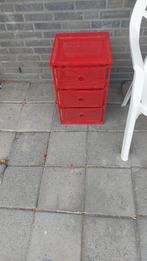 Kastje rood, Huis en Inrichting, Ophalen, Gebruikt, Metaal rood