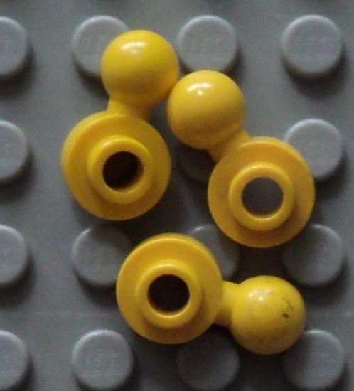 3614a (3) 3x yellow Plate, Round 1 x 1 with Tow Ball with Ro, Kinderen en Baby's, Speelgoed | Duplo en Lego, Gebruikt, Ophalen of Verzenden