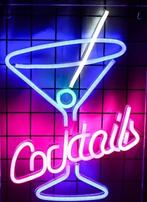 neon verlichting LED 'Cocktails' op plexiglas met schakelaar, Ophalen of Verzenden