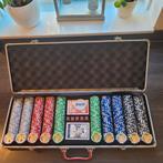 Luxe pokerset! 500 poker chips met mooie waardeopdruk!, Hobby en Vrije tijd, Gezelschapsspellen | Kaartspellen, Een of twee spelers