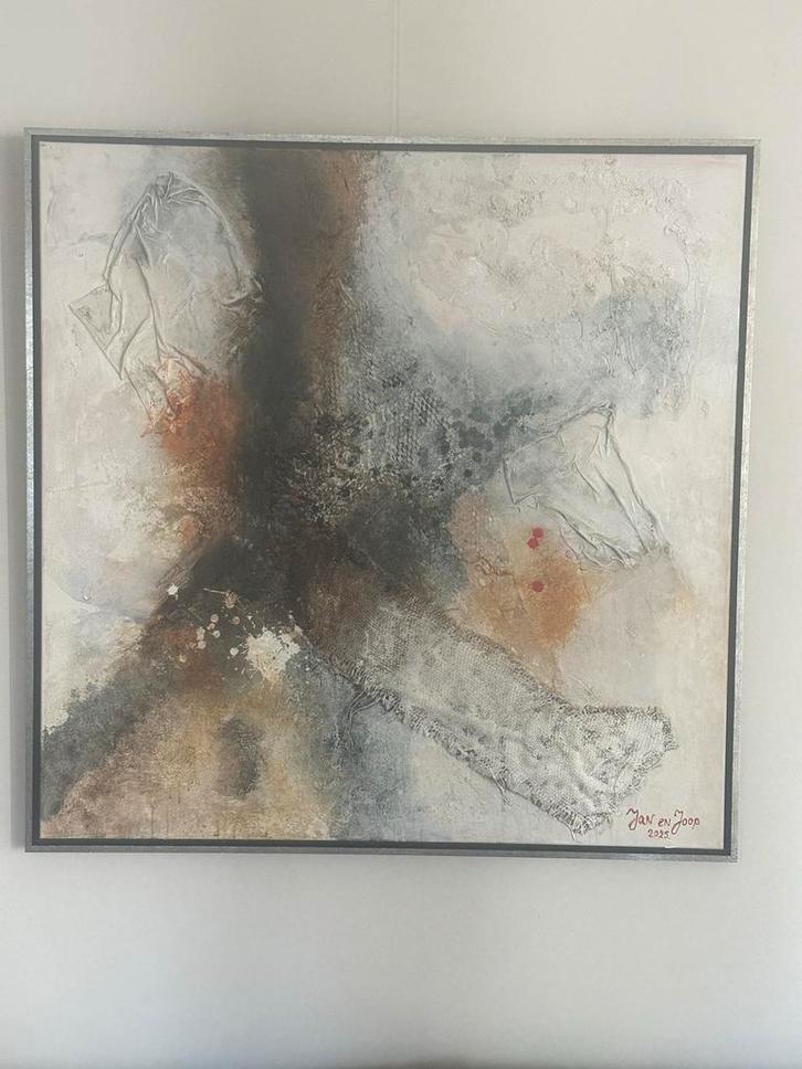 Schilderij Jan v.d. Meij & Joop Pinxteren, Antiek en Kunst, Kunst | Schilderijen | Abstract, Ophalen of Verzenden