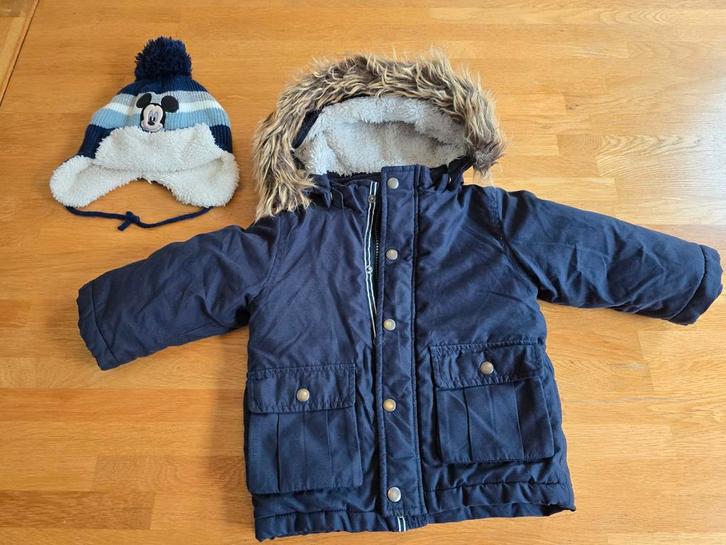 Name it Jas & Muts Set - Maat 80, Kinderen en Baby's, Babykleding | Maat 80, Zo goed als nieuw, Jongetje of Meisje, Jasje, Ophalen of Verzenden