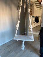 Houten schommel met macramé teugels, Ophalen of Verzenden, Gebruikt, Schommel