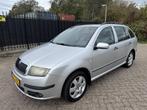 Skoda Fabia Combi 1.4-16V Equipe plus Airco/Cruise/Schuifdak, Voorwielaandrijving, Gebruikt, Zwart, 4 cilinders
