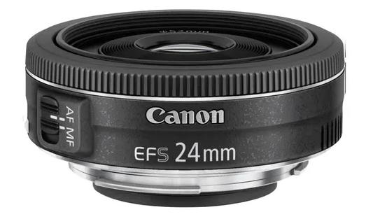Canon EF-S 24mm F/2.8 STM, Ophalen of Verzenden, Zo goed als nieuw, Groothoeklens