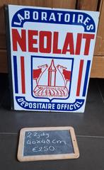 reclame emaille karton blik borden olie blik, Ophalen of Verzenden, Gebruikt, Reclamebord