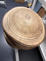 Houten Bijzettafel/Decoratieschijf, Huis en Inrichting, Ophalen, Minder dan 45 cm, Minder dan 55 cm, Rond