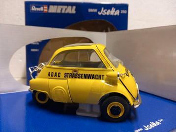 BMW Isetta 250 ADAC Strassenwacht geel Revell metal 1:18 KRD beschikbaar voor biedingen
