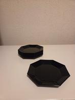 7x Luminarc Arcoroc Octime bord zwart, Ophalen of Verzenden, Glas, Bord(en)