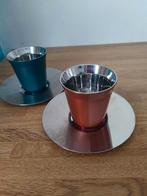 2 Nespresso Espresso Pixie kopjes met schoteltjes., Ophalen of Verzenden, Zo goed als nieuw