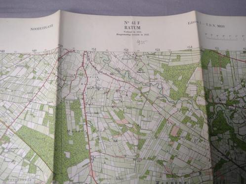 41 F Ratum Südlohn Plattegrond 1955, Antiek en Kunst, Kunst | Litho's en Zeefdrukken, Ophalen of Verzenden