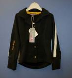 Nini Vi donker grijze blazer + goud & gele details 104 33796