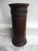 Antieke koperen paraplubak art deco 61cm hoog jaren 30, Ophalen of Verzenden, Gebruikt, Metaal