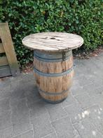 Biertafel tuintafel wijnvattafel, Ophalen, Zo goed als nieuw, Rond, Hout