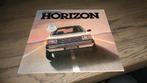 Folder  CHRYSLER SIMCA  HORIZON  ,  8-1978, Verzenden, Nieuw, Overige merken