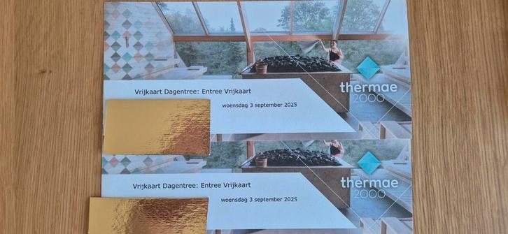 Thermae 2000 dagentree, Tickets en Kaartjes, Kortingen en Cadeaubonnen, Twee personen, Spa of Sauna, Cadeaubon