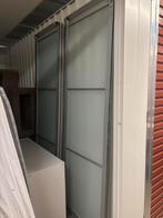 IKEA PAX schuifdeuren aluminium met wit mat glas 4x 75x236, Huis en Inrichting, Kasten | Kledingkasten, Gebruikt, 200 cm of meer