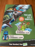 Xx 1 volle kaart spaaractie poiesz jurassic world, Verzamelen, Supermarktacties, Overige supermarkten, Ophalen of Verzenden