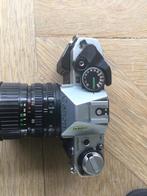 Canon AE-1 program, 2 x zoomlens,tas, riem, flitser, statief, Audio, Tv en Foto, Fotocamera's Analoog, Ophalen of Verzenden, Spiegelreflex
