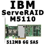 IBM ServeRAID M5110 512MB SAS SATA RAID Ctrls | 6G | PCI-e, IDE, Desktop, Gebruikt, Ophalen of Verzenden