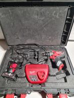 Milwaukee M12 FPD 12V Li-Ion accu slagsboormachine, Ophalen of Verzenden, Milwaukee, N.v.t, N.v.t