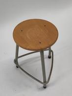 Vintage metalen kuk Friso Kramer Ahrend krukje hout tafeltje, Gebruikt, ., Ophalen of Verzenden, .