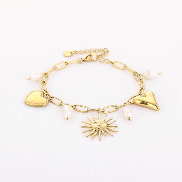 Ray of love armband, Sieraden, Tassen en Uiterlijk, Armbanden, Nieuw, Zilver, Zilver, Met bedels of kralen, Ophalen of Verzenden