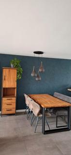 Romaro eetkamertafel 190x95 - industrieel, Huis en Inrichting, Ophalen, 50 tot 100 cm, Zo goed als nieuw, 150 tot 200 cm