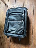 Leren handbagagekoffer zwart, Sieraden, Tassen en Uiterlijk, Koffers, Gebruikt, 50 tot 60 cm, Leer, 35 tot 45 cm