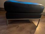 Zwarte IKEA hocker, Huis en Inrichting, Banken | Voetenbanken en Poefen, Ophalen, Gebruikt, 75 tot 100 cm, Rechthoekig