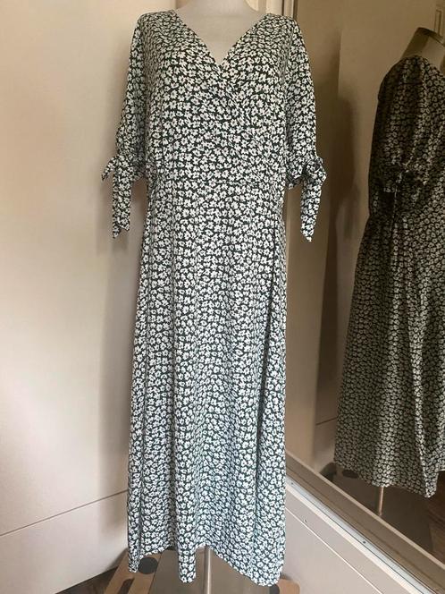 Zomerjurk XXXL groen/wit/blauw, Kleding | Dames, Jurken, Nieuw, Maat 46/48 (XL) of groter, Groen, Onder de knie, Ophalen of Verzenden