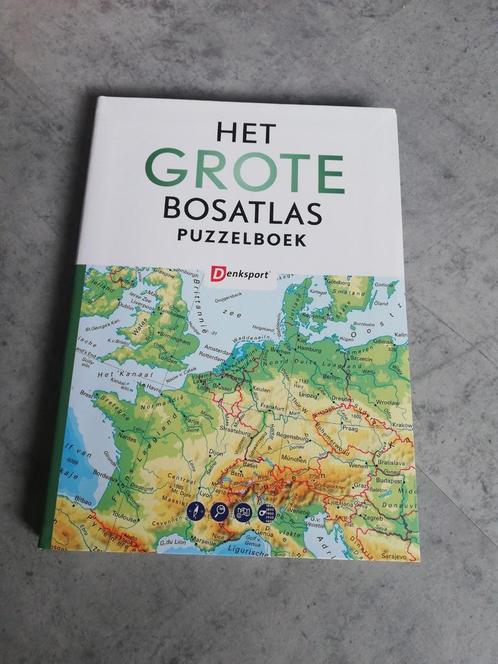 Peter Vroege - Denksport Het Grote Bosatlas Puzzelboek, Hobby en Vrije tijd, Denksport en Puzzels, Nieuw, Ophalen of Verzenden