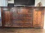 Massief houten dressoir, Huis en Inrichting, Kasten | Televisiemeubels, Ophalen, Gebruikt, 150 tot 200 cm, Teakhout