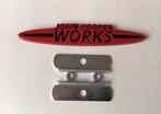 Mini Cooper John Cooper Works gril embleem logo Rood/Zwart, Verzenden