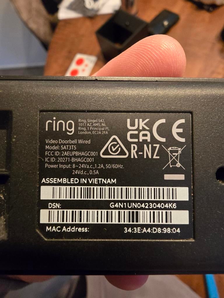 Ring deurbel bedraad, Ophalen of Verzenden