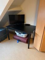 Tafel zwart 120x80 cm, Ophalen, 100 tot 150 cm, 50 tot 100 cm, Zo goed als nieuw