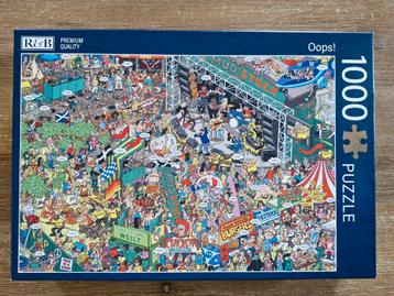 R&B premium quality puzzel, thema: "Oops!" 1000 stukjes beschikbaar voor biedingen