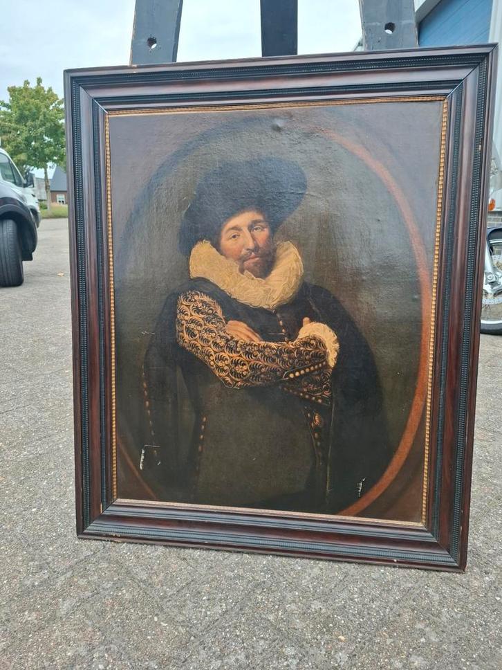 De bekende Isaac Abrahamsz portret op staandard, Antiek en Kunst, Kunst | Schilderijen | Klassiek, Ophalen of Verzenden