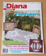 Haken - Diana - Filethaken - nr. 524 - 1990, Gebruikt, Diana, Ophalen of Verzenden, Patroon of Boek