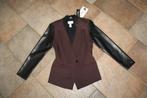 Joseph Ribkoff prachtig bruin/zwarte chique jas mt 38/40, Maat 38/40 (M), Overige kleuren, ., Joseph Ribkoff