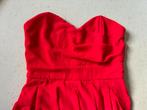 Prachtige strapless lange rode jurk TFNC London, Kleding | Dames, Ophalen of Verzenden, Zo goed als nieuw, Maat 36 (S), TFNC