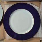 6 onderborden 31 cm Limoges diep paarsblauwe rand, Ophalen, Nieuw, Bord(en), Overige stijlen