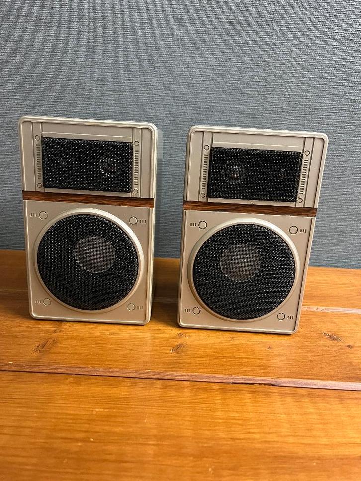 Set Aluminium Supertech  luidsprekers , boxen speakers 100 w, Audio, Tv en Foto, Luidsprekers, Gebruikt, Front, Rear of Stereo speakers