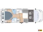 Chausson Titanium Premium 648 queensbed slaapkamer, Caravans en Kamperen, Campers, Automaat, Ringverwarming, Diesel, Luifel