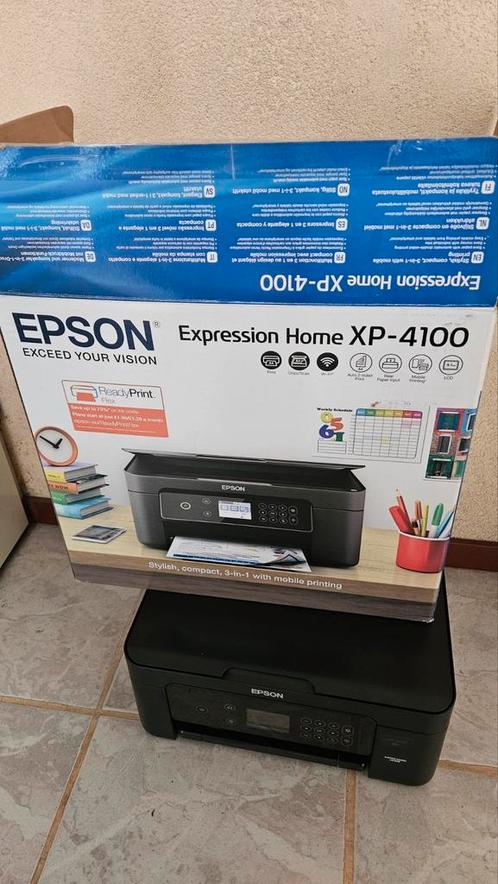 Epson XP-4100 All-in-One Printer – Inclusief Cartridges., Computers en Software, Printers, Zo goed als nieuw, Printer, Inkjetprinter