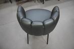 Hippe eetkamerstoelen HIGH FIVE antraciet met ronde vormen
