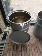 Klemdekselvaten dekselvaten vuilnisbak prullenbak, Tuin en Terras, Bloembakken en Plantenbakken, Ophalen, Rond, Minder dan 60 cm