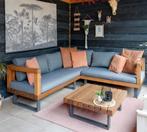 Loungeset hardhout inclusief tafeltje, Ophalen, 5 zitplaatsen, Hardhout, Zo goed als nieuw
