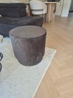 Mooie bruine poef, Ophalen, Minder dan 50 cm, Rond, Minder dan 50 cm